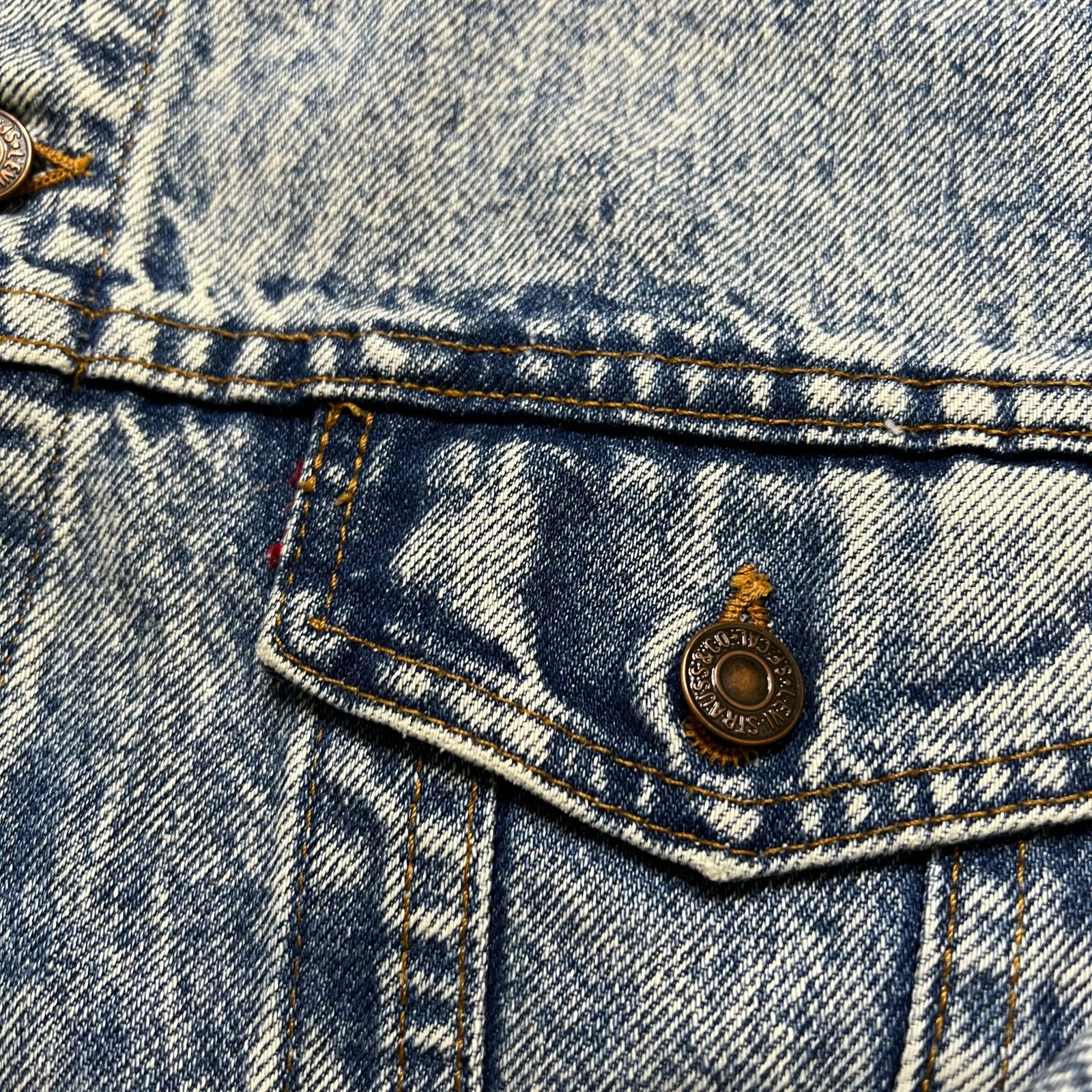 Levi's Vintage Levi’s 70507 Acid Wash Denim Trucker Jacket USA L Size US L / EU 52-54 / 3 - 9 Thumbnail