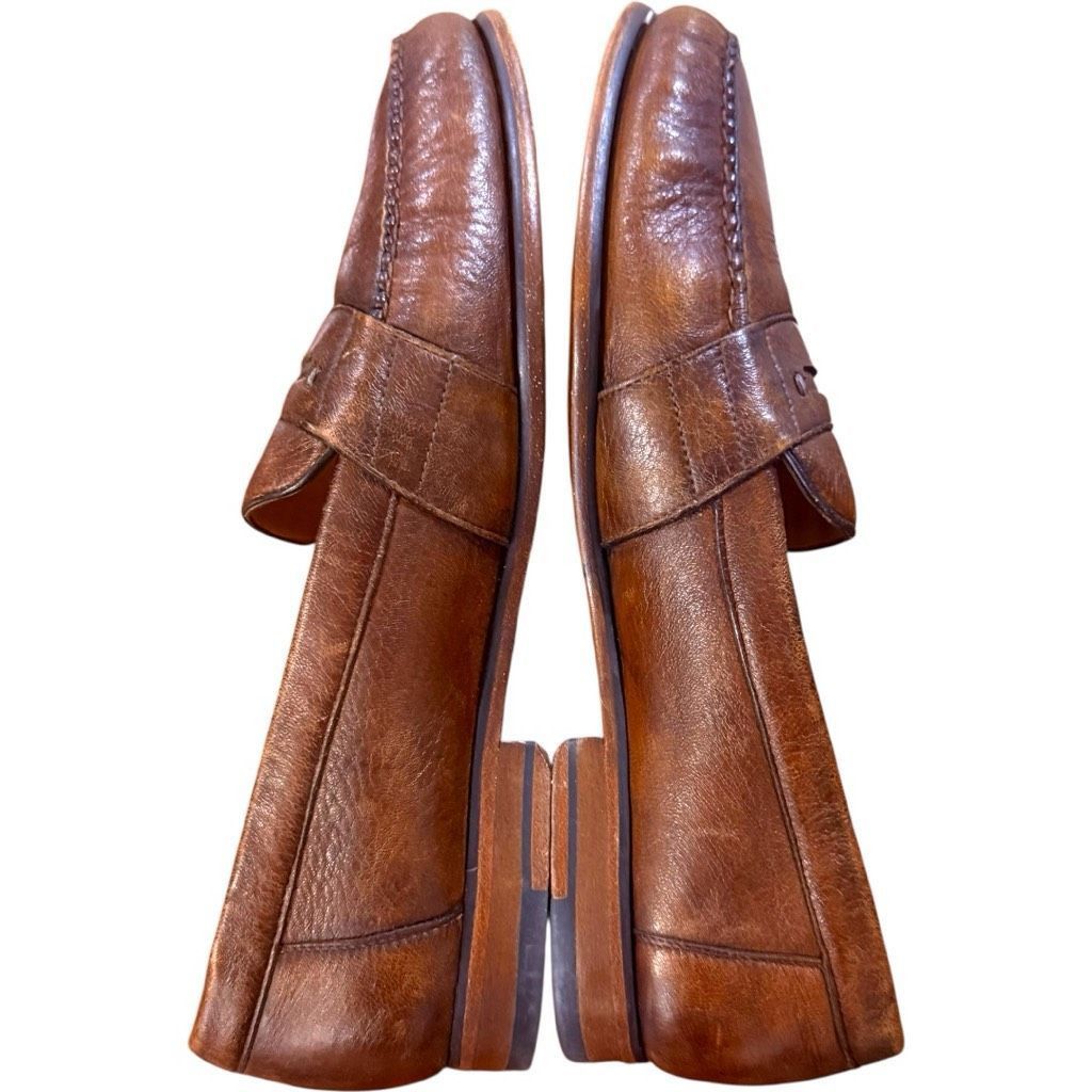 Alan Payne ALAN PAYNE Genuine Exotic Deerskin Shoes Penny Loafers Brown Vero Cuoio Leather Italy Dress Slip On Shoes Size Men’s 9.5 Size US 9.5 / EU 42-43 - 2 Thumbnail