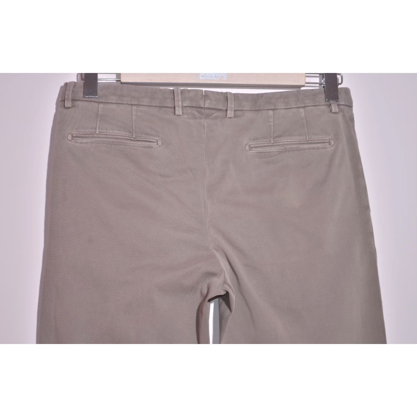 Boglioli Boglioli Milano Beige Slim Fit Stretch Chino Pants Cotton Flat Front Trousers 50 Size US 34 / EU 50 - 5 Thumbnail