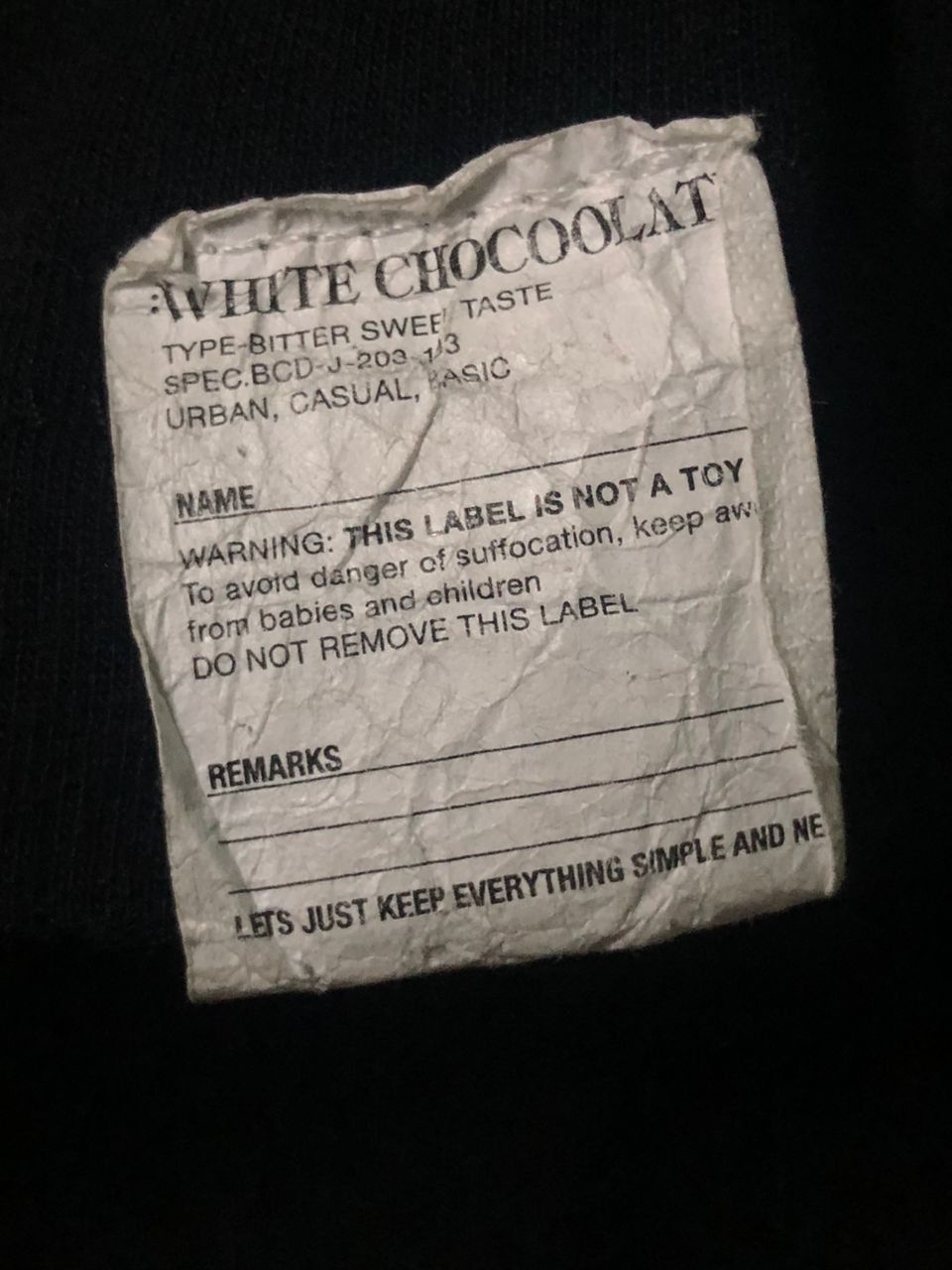 CHOCOOLATE Vintage White Chocoolate T-shirt "LOVE" Design Size US XS / EU 42 / 0 - 16 Thumbnail