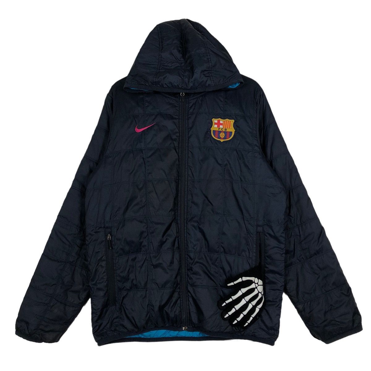 Nike 🔥90’s Vintage Reversible Jacket Nike Barcelona Size US M / EU 48-50 / 2 - 2 Thumbnail