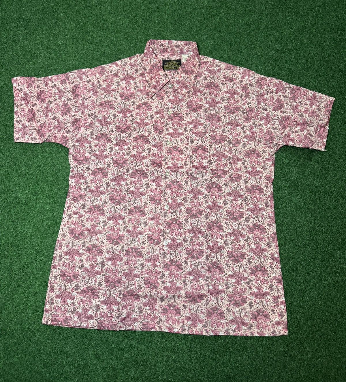 Sears Vintage 70s Deadstock Sears Berry Paisley Button Up Shirt Size US L / EU 52-54 / 3 - 1 Thumbnail