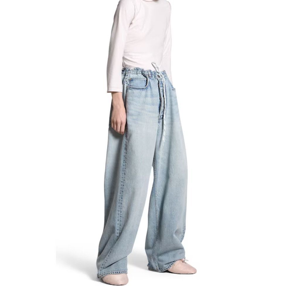 Balenciaga o1srvl11e0526 Oversized Baggy Pants in Blue Size US 28 / EU 44 - 2 Thumbnail