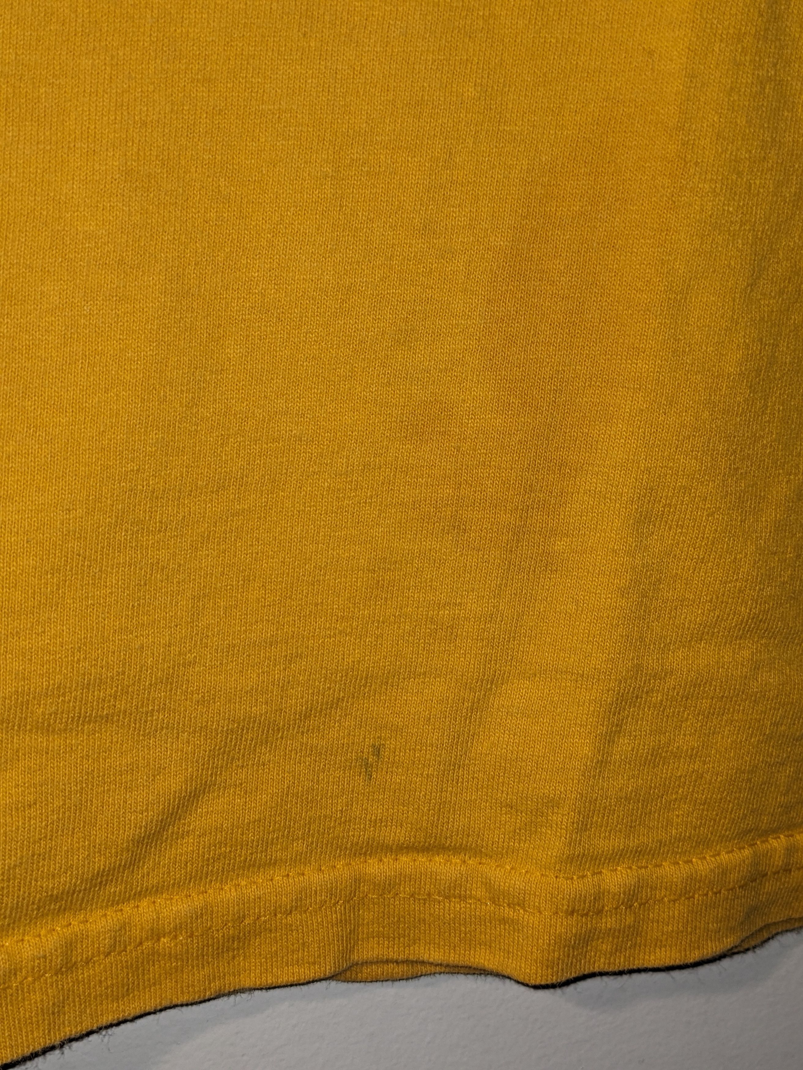 Nike × Vintage Vintage Y2K Nike Spell Out YOUTH Yellow Long Sleeve T-Shirt Size US S / EU 44-46 / 1 - 4 Thumbnail