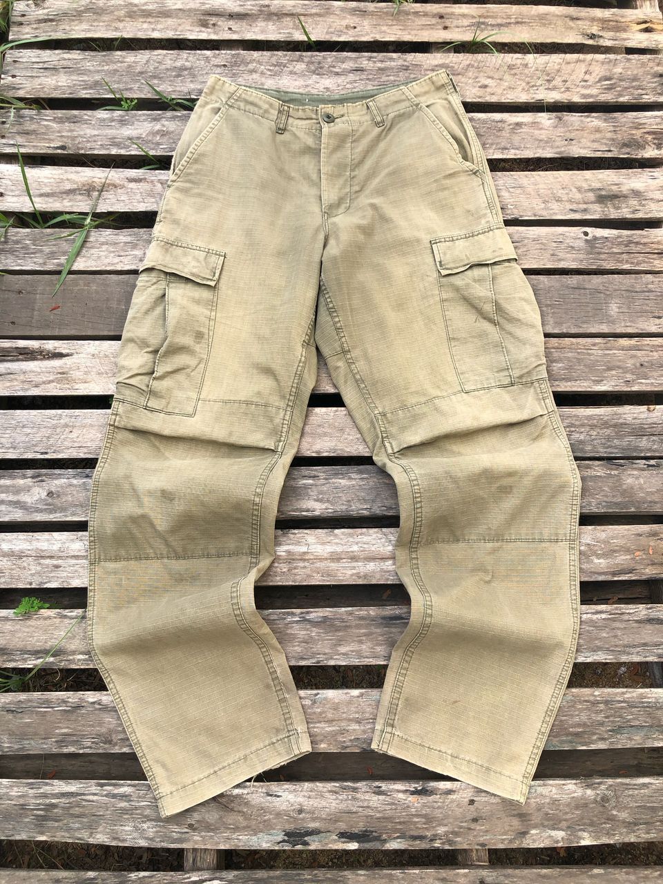 Vintage Vintage 80s Trouser Military Cargo Pants Size US 30 / EU 46 - 1 Thumbnail