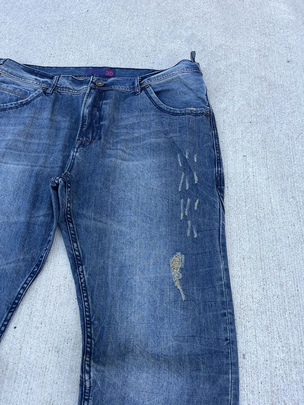JNCO × Japanese Brand × Vintage Vintage 00’s SYN Hip-Hop Baggy Jeans Size US 40 / EU 56 - 3 Thumbnail