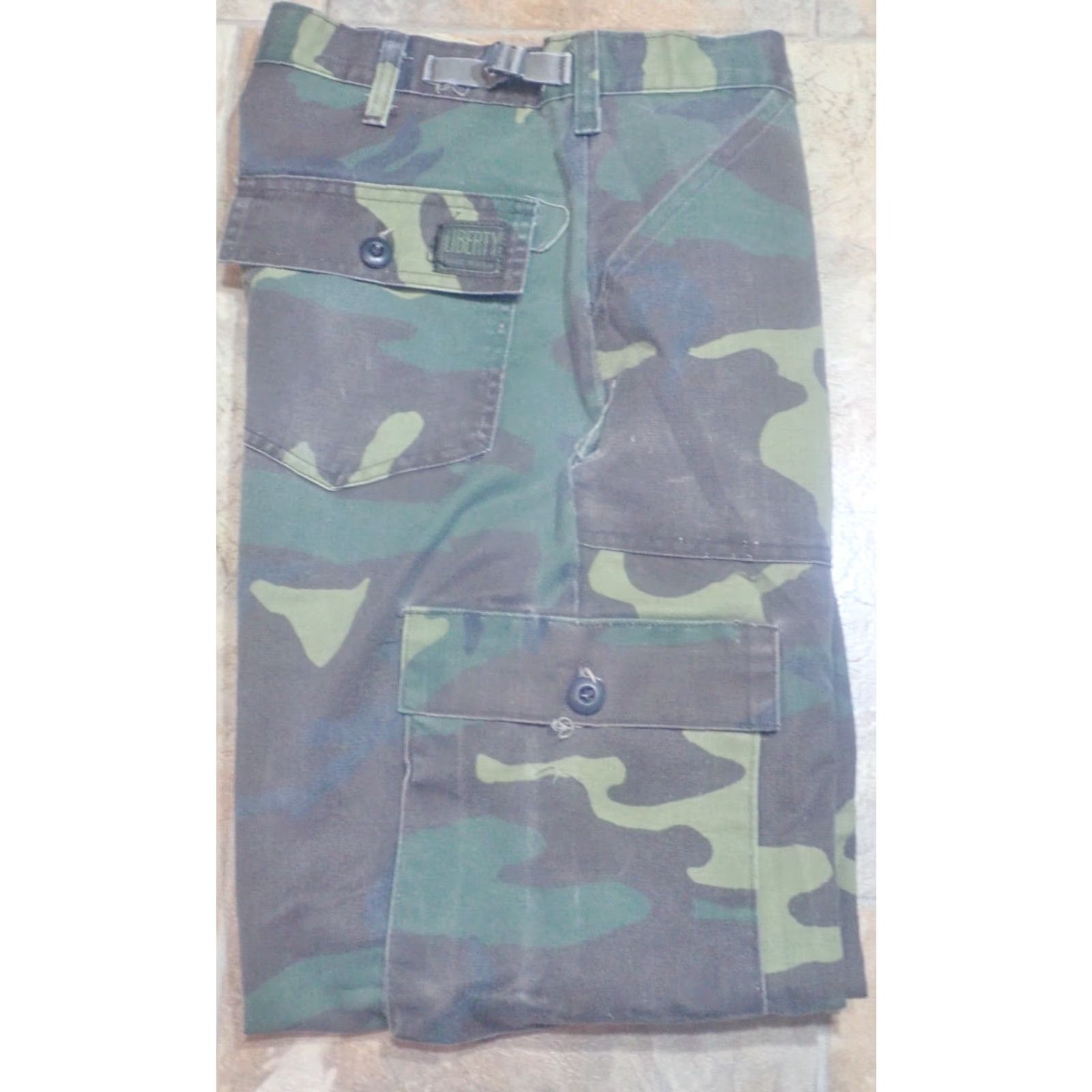 Vintage Vintage Liberty Woodland Camo Camouflage Hunting Pants Size M 34x30 Made in USA Size US 31 - 2 Thumbnail