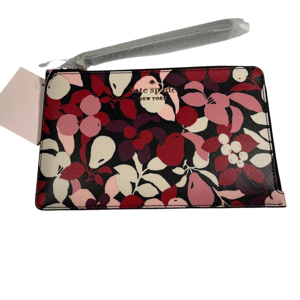 Kate Spade Kate Spade Staci fruit foliage Medium L Zip Wristlet Size ONE SIZE - 1 Thumbnail