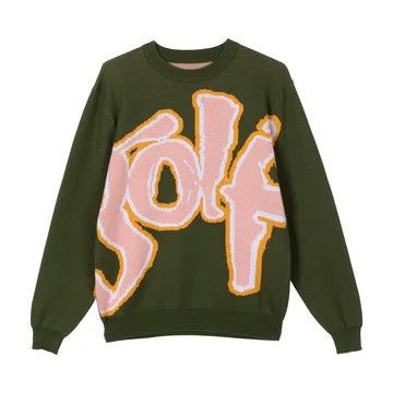 Golf Wang Safari Sweater - Military Green Size US XXL / EU 58 / 5 - 1 Thumbnail