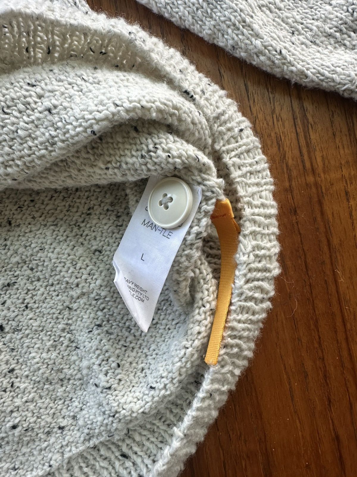 MAN-TLE MAN-TLE Salt Knit R15Z3 Cardigan Size US L / EU 52-54 / 3 - 6 Thumbnail