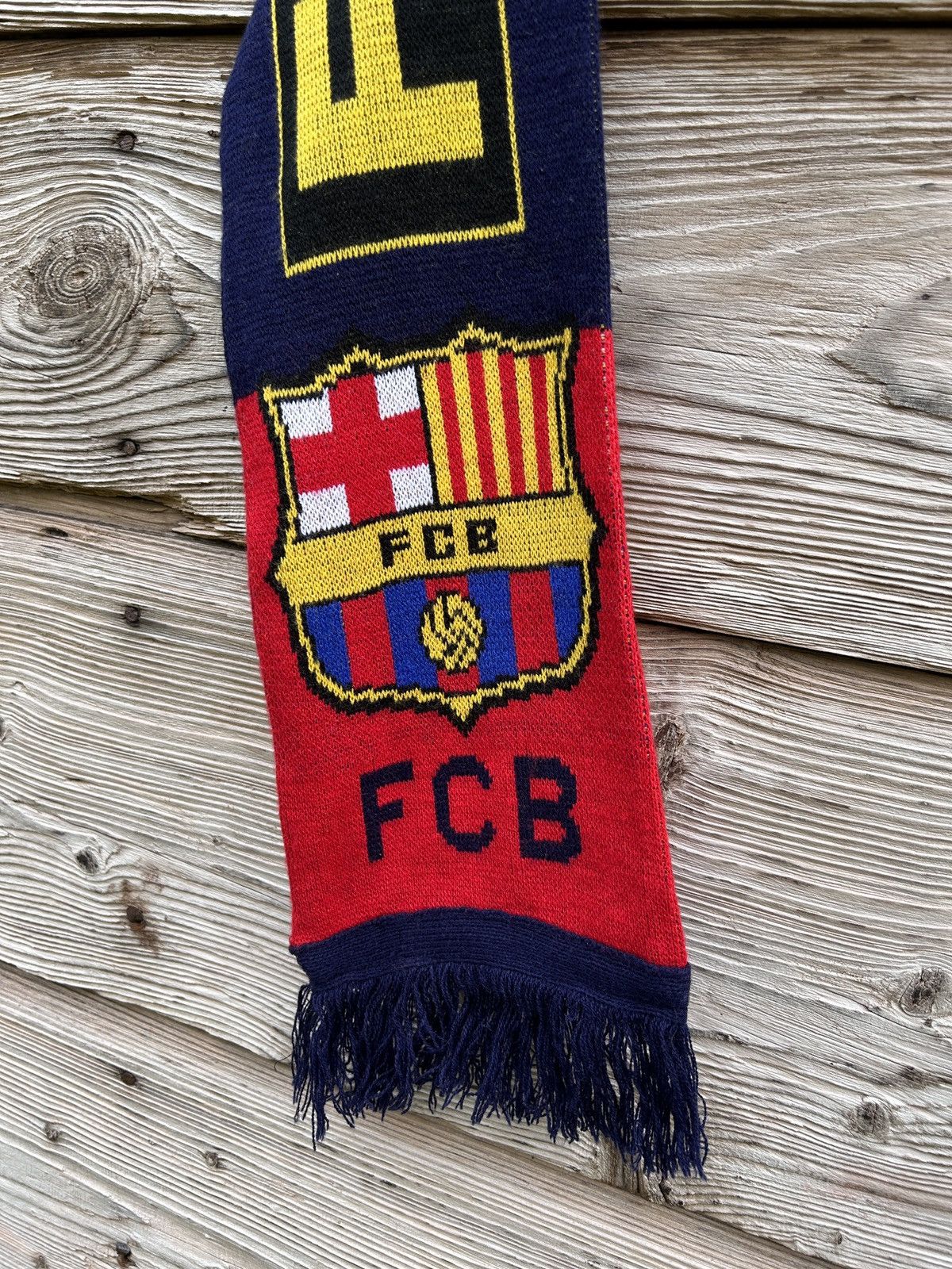 Other Vintage FC Barcelona FCB Barca Fanwear Soccer Scarf Muffler Size ONE SIZE - 3 Thumbnail