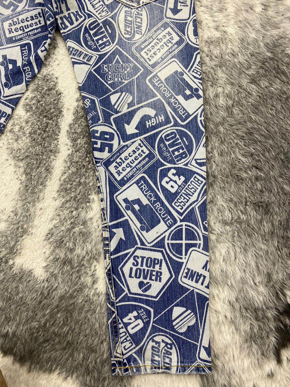 Beauty Beast × If Six Was Nine × Japanese Brand Japanese Surf Girls Oahu Northshore Fullprinted Denim Size 31" - 21 Thumbnail