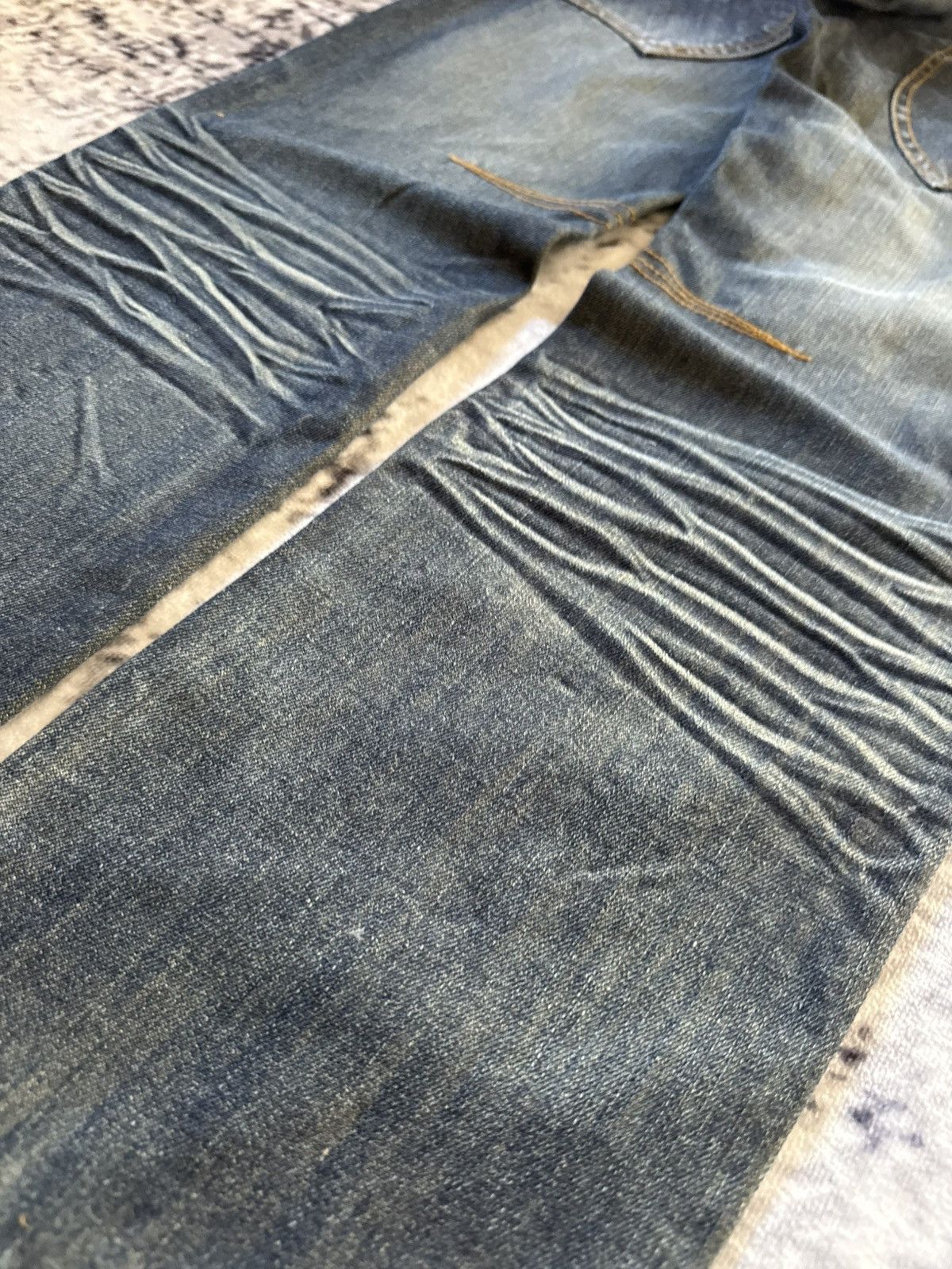 Japanese Brand Vintage Junya Watanabe Tornado Mart Style Double Waist Jeans Size US 30 / EU 46 - 21 Thumbnail