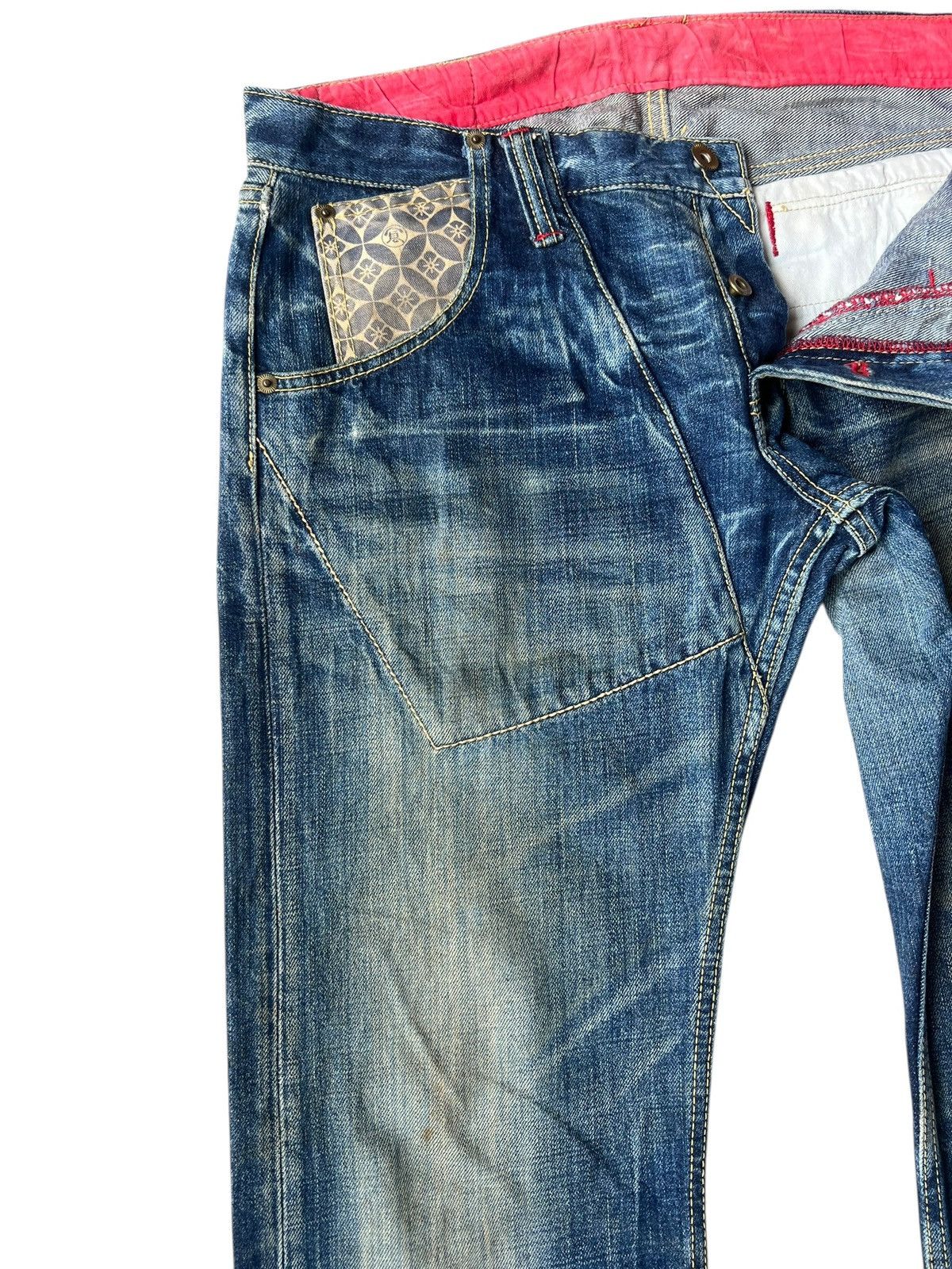 Eternal ETERNAL Japan Distressed Aging Mud Denim Jeans Size US 32 / EU 48 - 8 Thumbnail