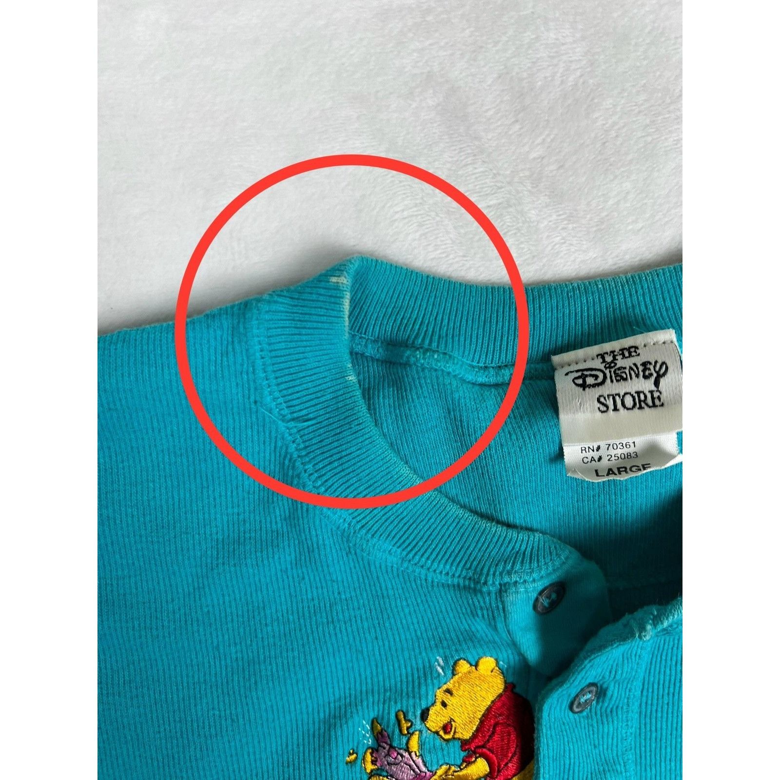 Disney Vintage Disney Winnie Pooh Tigger Shirt Mens Large Blue Ther Size US L / EU 52-54 / 3 - 5 Thumbnail