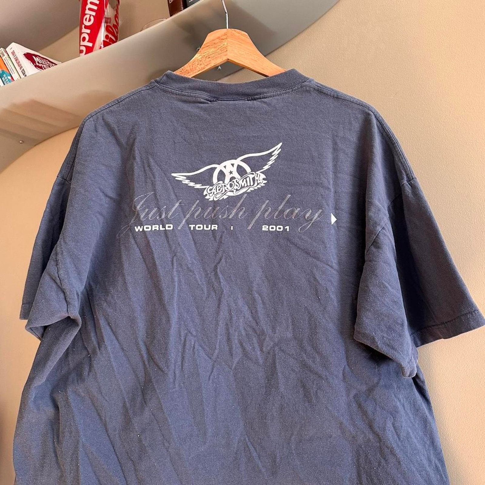 Aerosmith × Band Tees × Vintage Vintage Aerosmith Band Shirt Size US XL / EU 56 / 4 - 5 Thumbnail