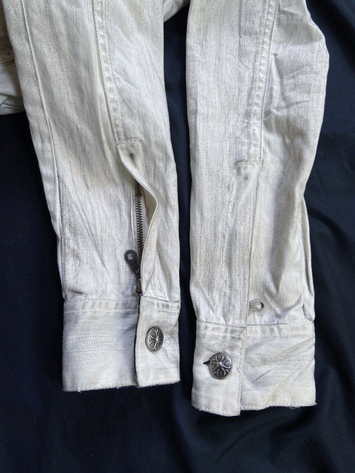 In The Attic IN THE ATTIC PUNK DISTRESSED DENIM JACKET Size US M / EU 48-50 / 2 - 13 Thumbnail