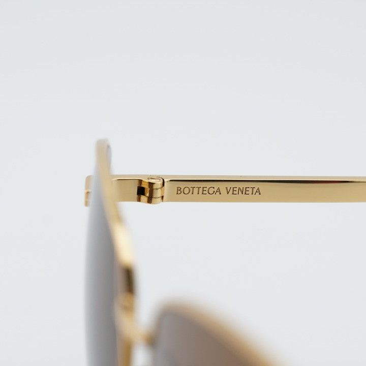 Bottega Veneta Bottega Veneta BV1237S 002 Sunglasses Gold Square Frame, Bro Size ONE SIZE - 8 Thumbnail