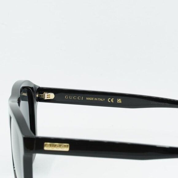 Gucci Gucci GG1316S 001 Sunglasses Black Aviator Frame, Grey Size ONE SIZE - 7 Thumbnail