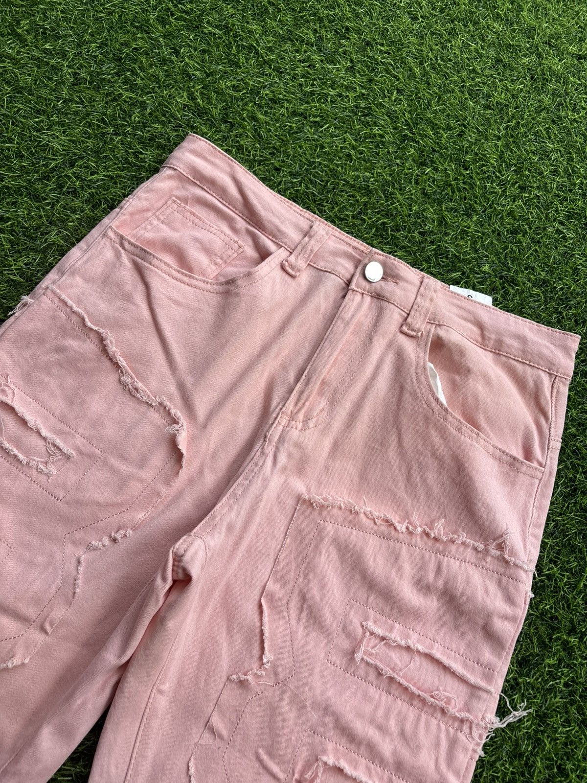Hysteric Glamour Y2k Distressed Pink Women's Pants Size 30" / US 8 / IT 44 - 7 Thumbnail