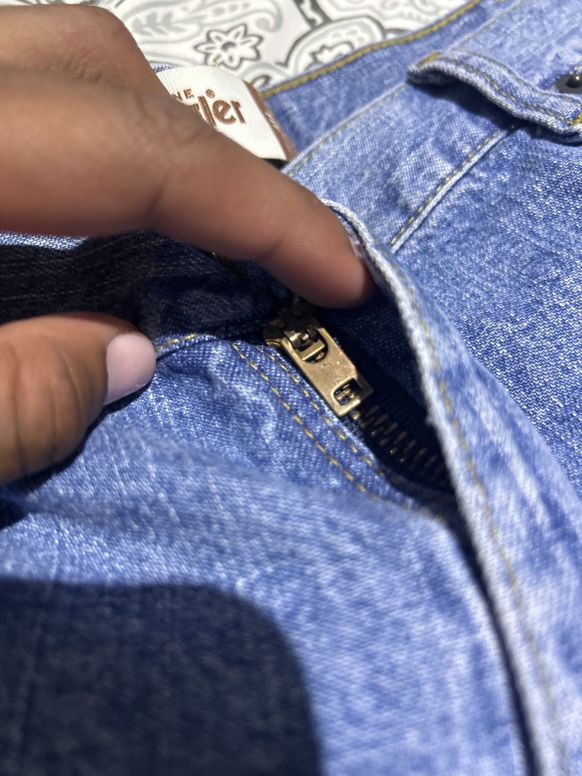 Vintage × Wrangler Wrangler Carpenter Jorts Size US 38 / EU 54 - 5 Thumbnail