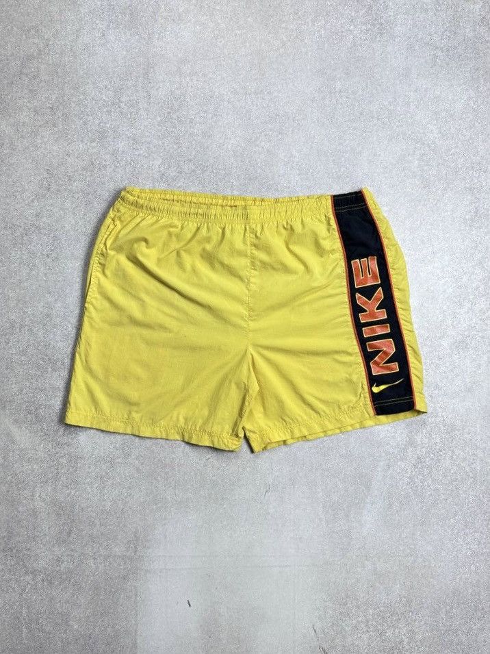 Other Vintage Nike Sportwear Swoosh Nylon Baggy Shorts Y2K L Size US 34 / EU 50 - 1 Thumbnail