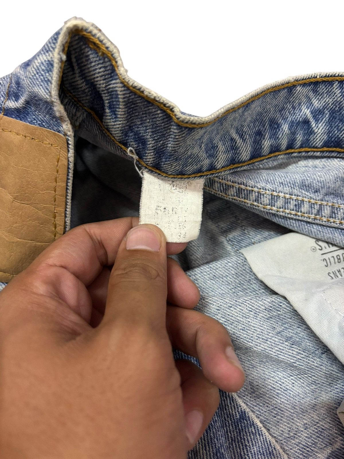 Levi's Vtg Levi’s 90s 505 Custom Grunge Destroyed Jeans Size US 34 / EU 50 - 8 Thumbnail