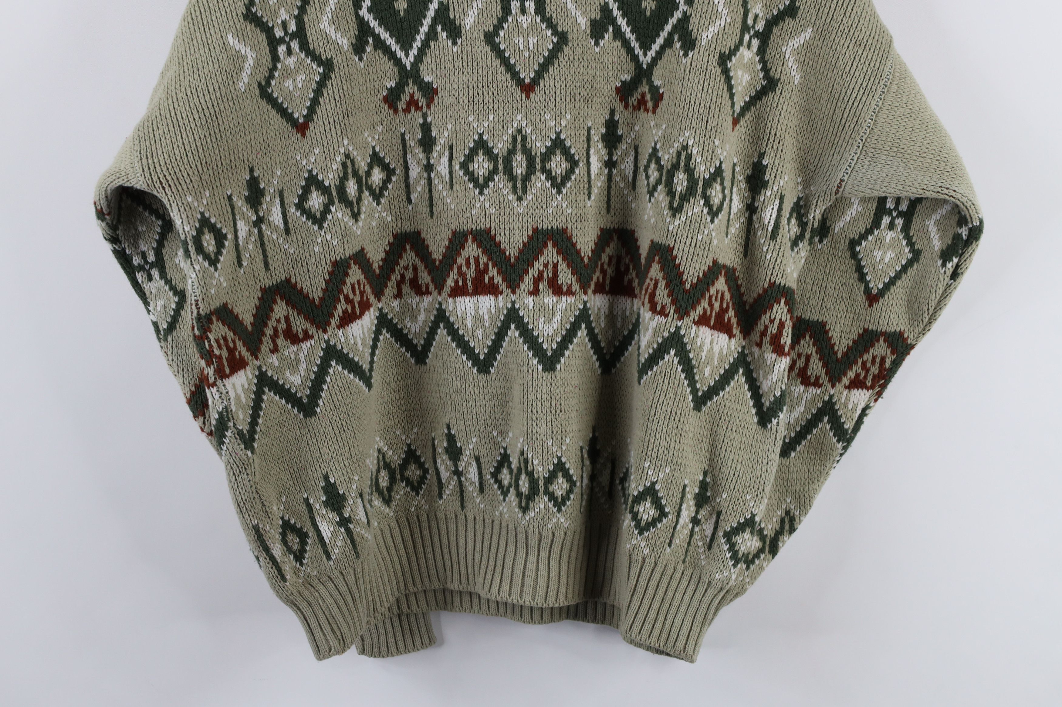 Vintage Vintage 70s Streetwear Fair Isle Knit Crewneck Sweater USA Size US L / EU 52-54 / 3 - 8 Thumbnail