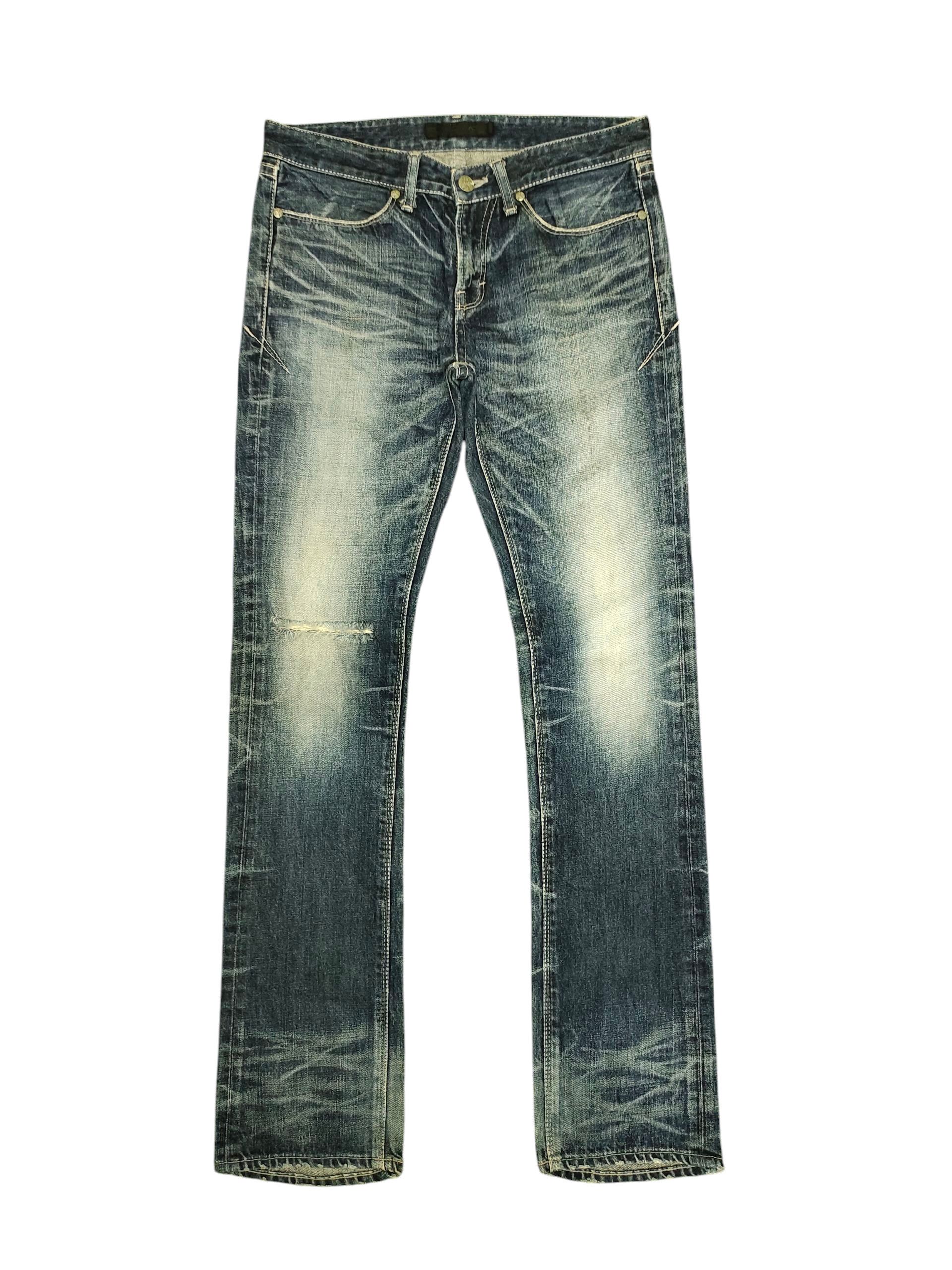 GOSTAR DE FUGA Vintage Fuga Japan Clawmark Distress Faded Denim Jeans Size US 30 / EU 46 - 1 Thumbnail