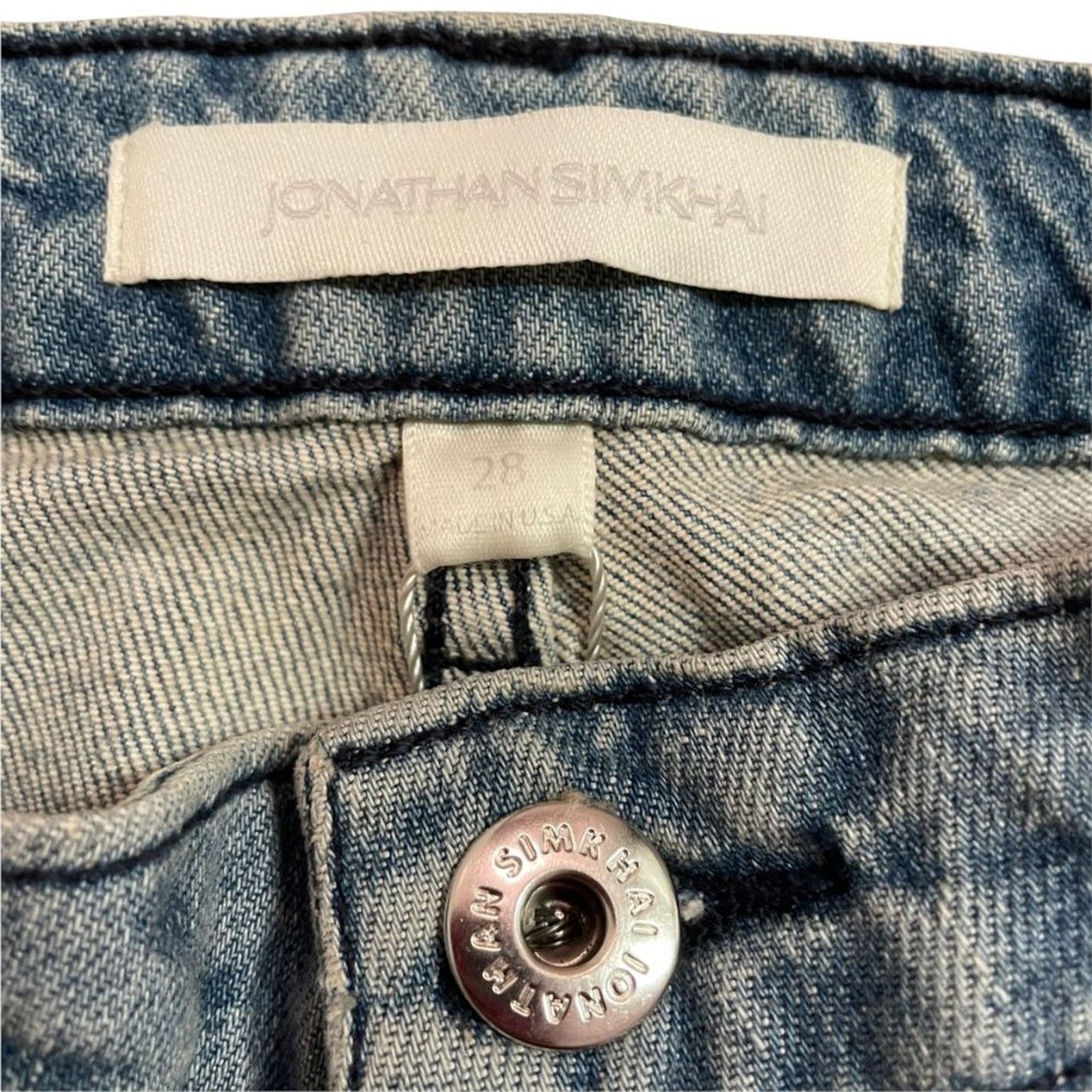 Jonathan Simkhai NEW Jonathan Simkhai Jensen Darted Jean in Blasted Size 28" / US 6 / IT 42 - 4 Thumbnail