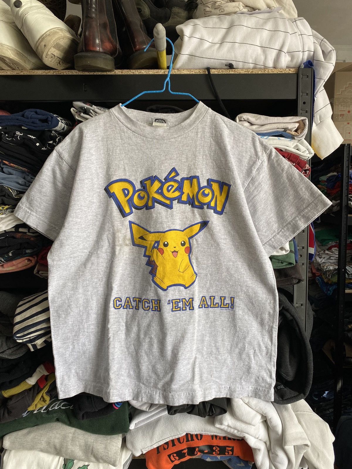 Cartoon Network × Pokemon × Vintage 1999 Pokemon Pikachu Japanese Cartoon Licensed Shirt Mens S Size US S / EU 44-46 / 1 - 1 Thumbnail