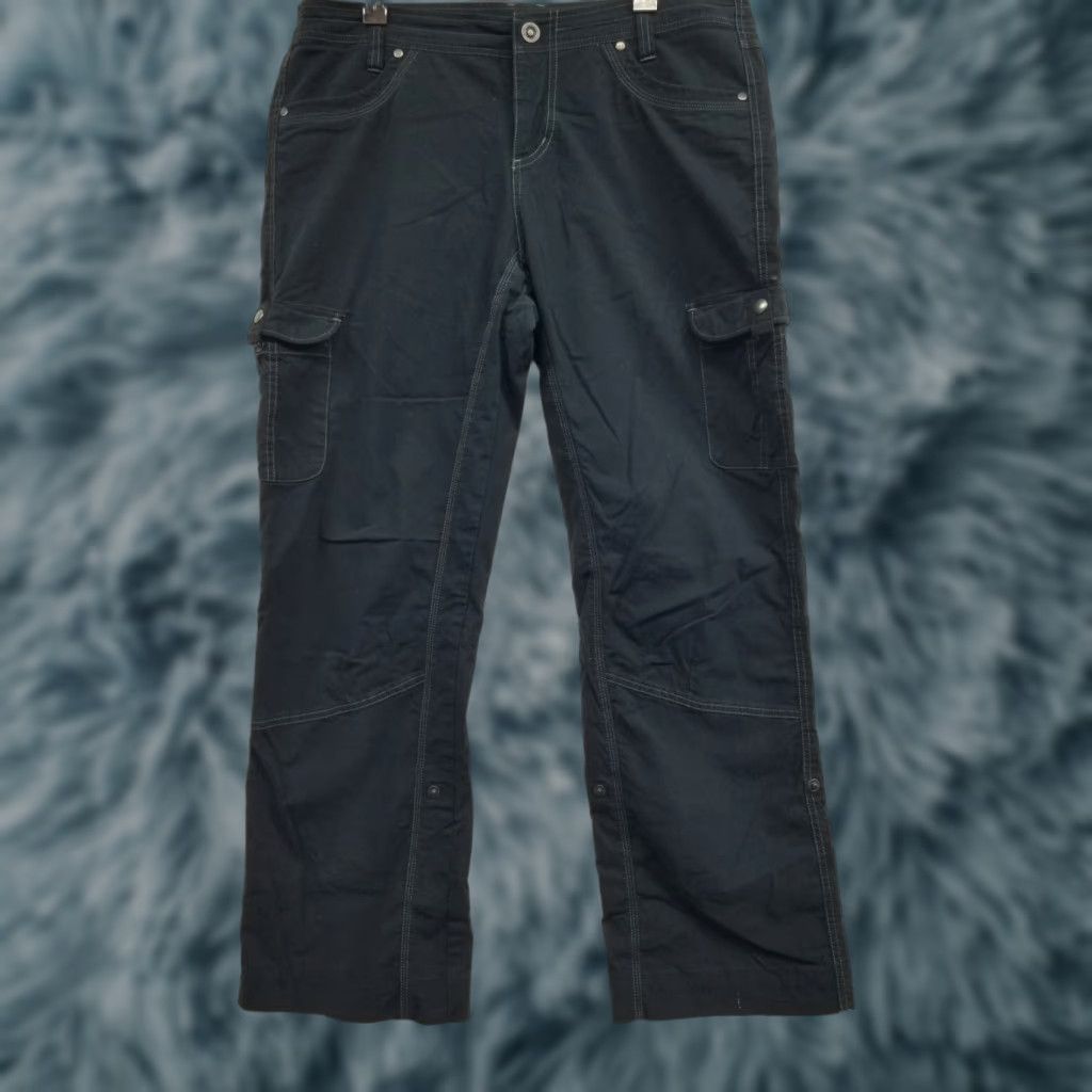 Vintage Kuhl Vintage Patina Dye Cargo Pants Womens Regular Gray Roll Up Straight Leg 14 Size 36" / US 14 / IT 50 - 1 Thumbnail