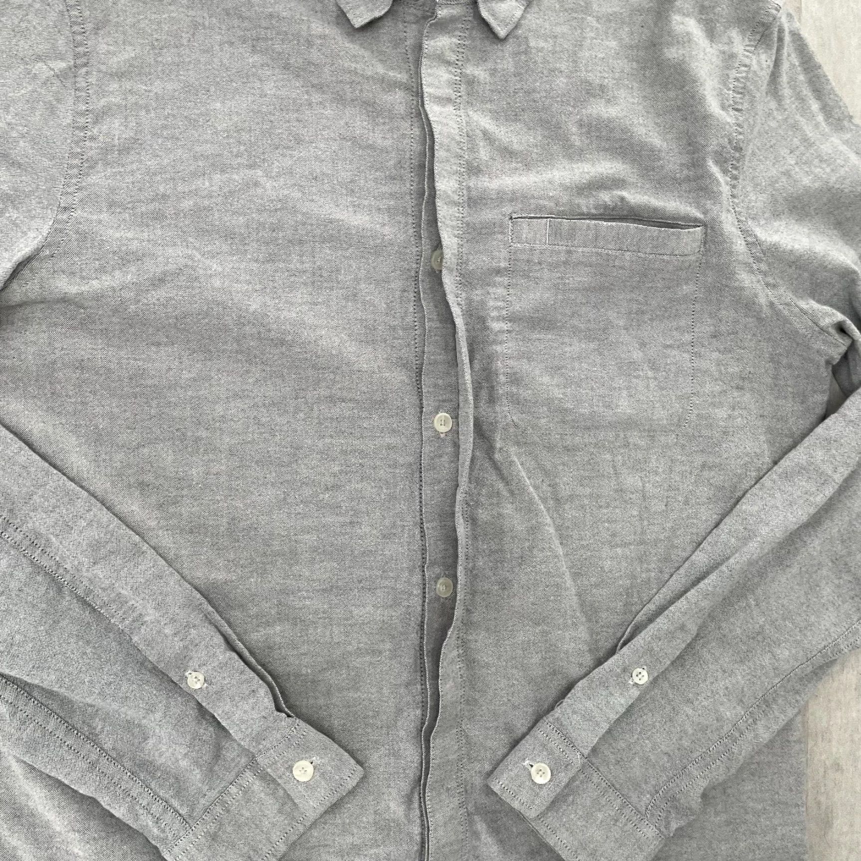 Lululemon Lululemon Men's Long Sleeve Shirt Commission Button-Up Gray M Collection Logo Breathing Stretch Casual Business Preowned Size US M / EU 48-50 / 2 - 5 Thumbnail
