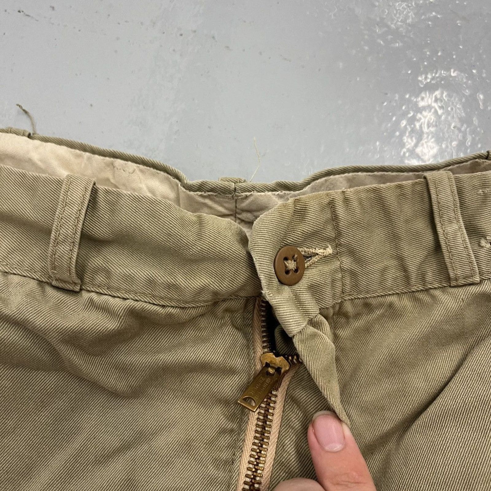 Other Vintage 50s Burlington Tan Sanforized Sail Cloth Chino 38x32 Size US 38 / EU 54 - 3 Thumbnail