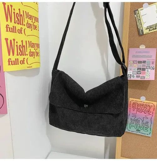 Japanese Brand Masaki x Asada Y2k corduroy messenger bag shoulder bag Size ONE SIZE - 3 Thumbnail