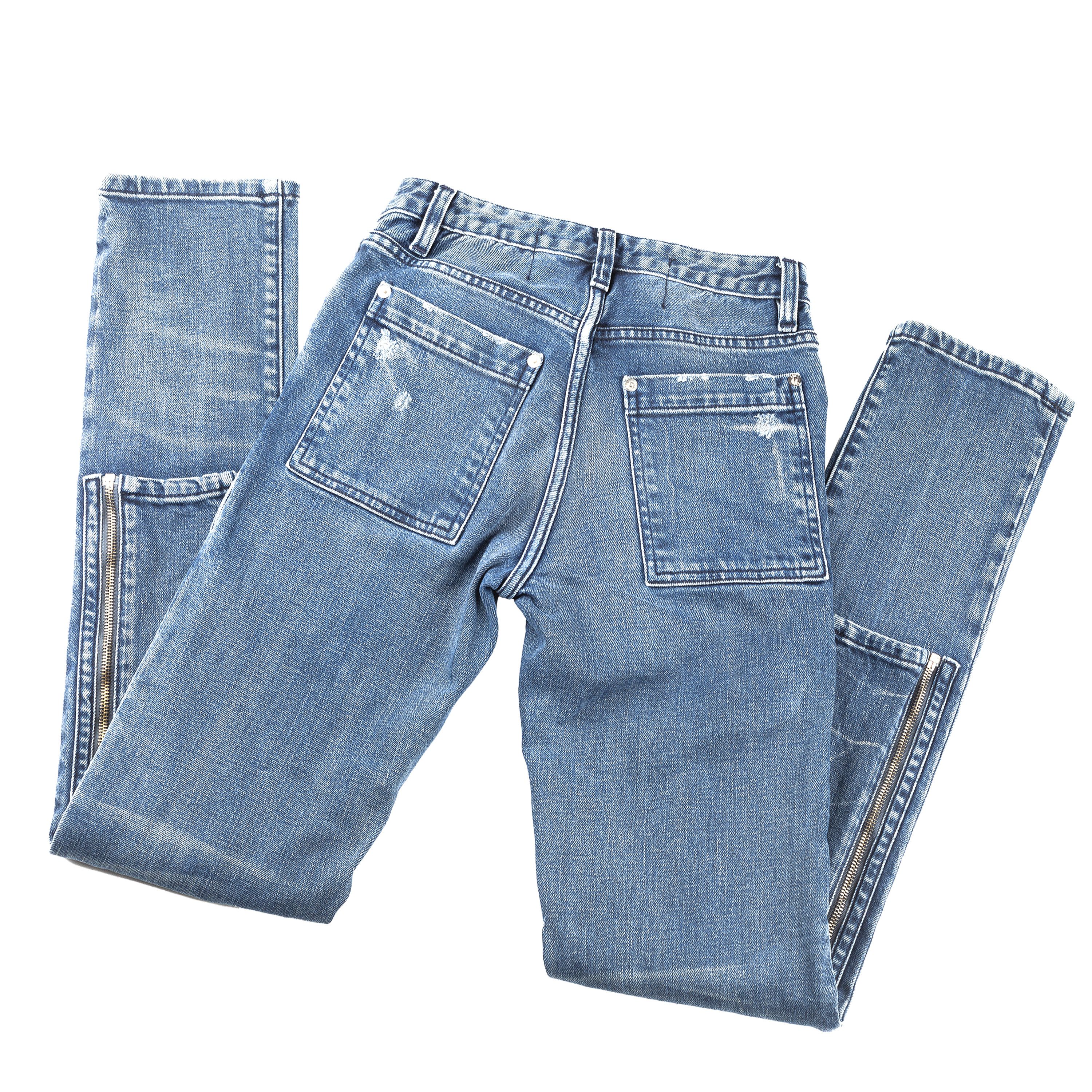 Hood By Air HBA Hood By Air F/W 2014 Denim Vintage Zipper Jeans (S) Size US 26 / EU 42 - 2 Thumbnail