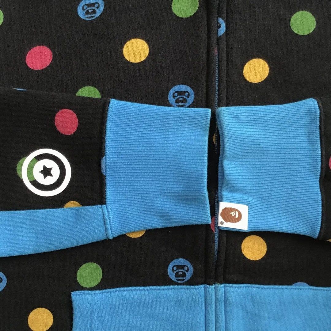Bape × Nigo BAPE Dot Milo Shark Full Zip Hoodie a bathing ape Size US S / EU 44-46 / 1 - 6 Thumbnail