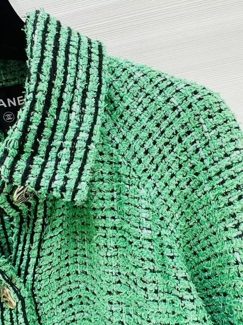 Chanel Chanel Green braided loose version jacket Size M / US 6-8 / IT 42-44 - 5 Thumbnail
