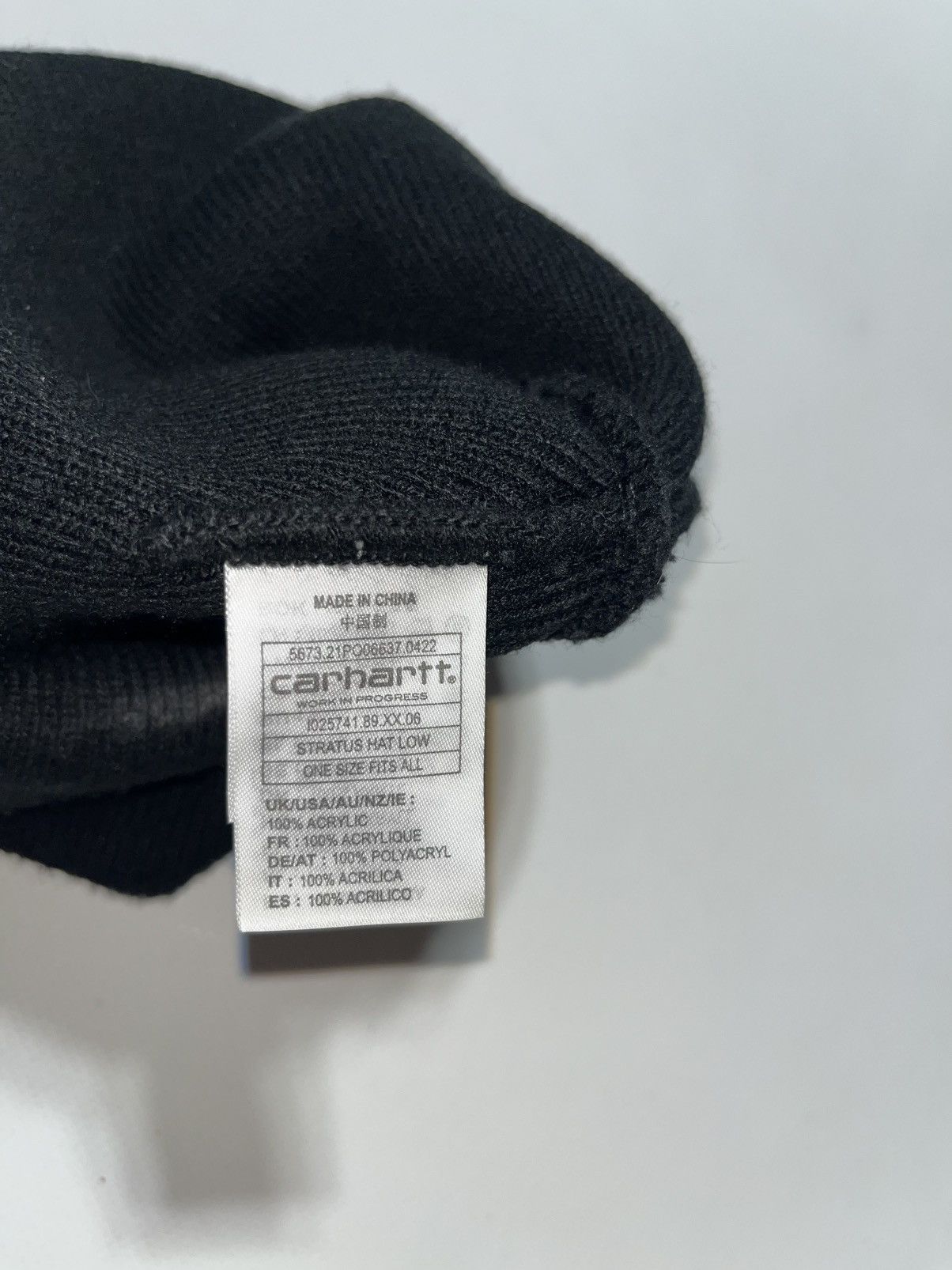 Carhartt Vintage Carhartt Short Beanie Hat Black OS Size ONE SIZE - 3 Thumbnail
