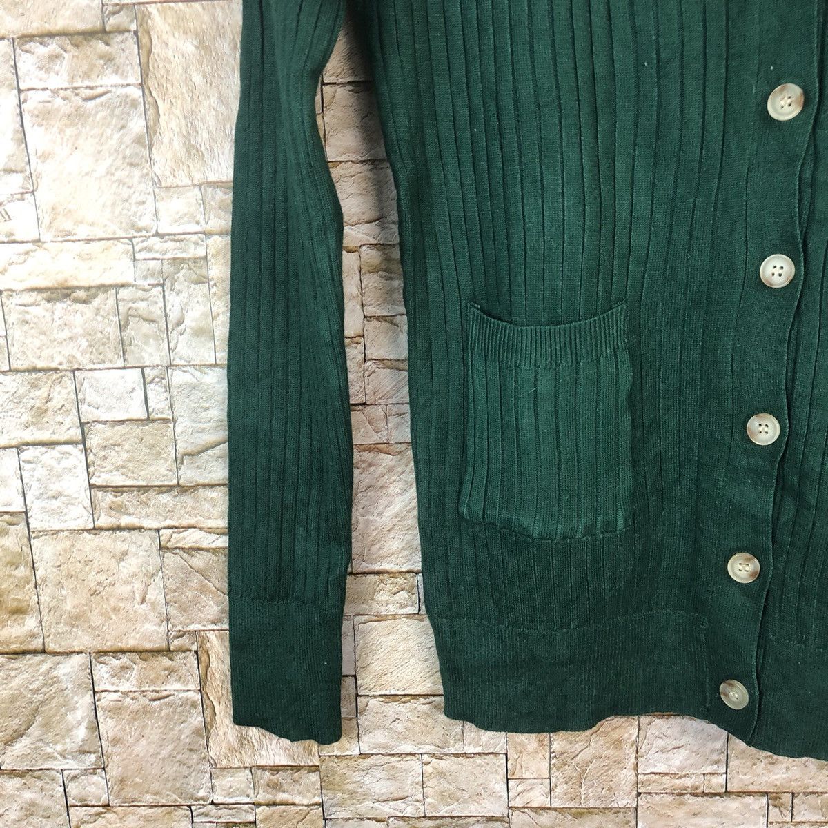 Japanese Brand Kharis Angel Green Cardigan Knitwear #A1237 Size S / US 4 / IT 40 - 7 Thumbnail