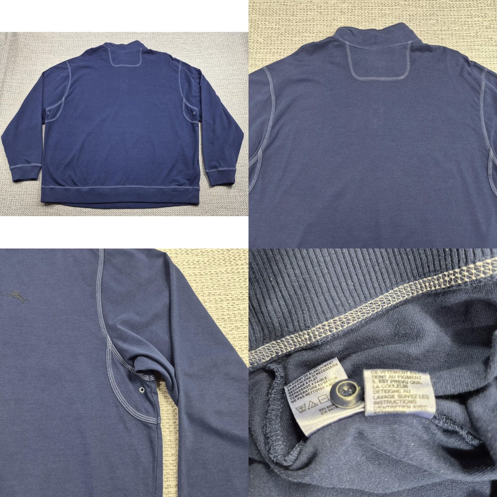 Tommy Bahama Tommy Bahama Shirt Mens 2XL Blue Pro Leisure Sweatshirt Henley Relax Long Sleeve Size US XXL / EU 58 / 5 - 8 Thumbnail