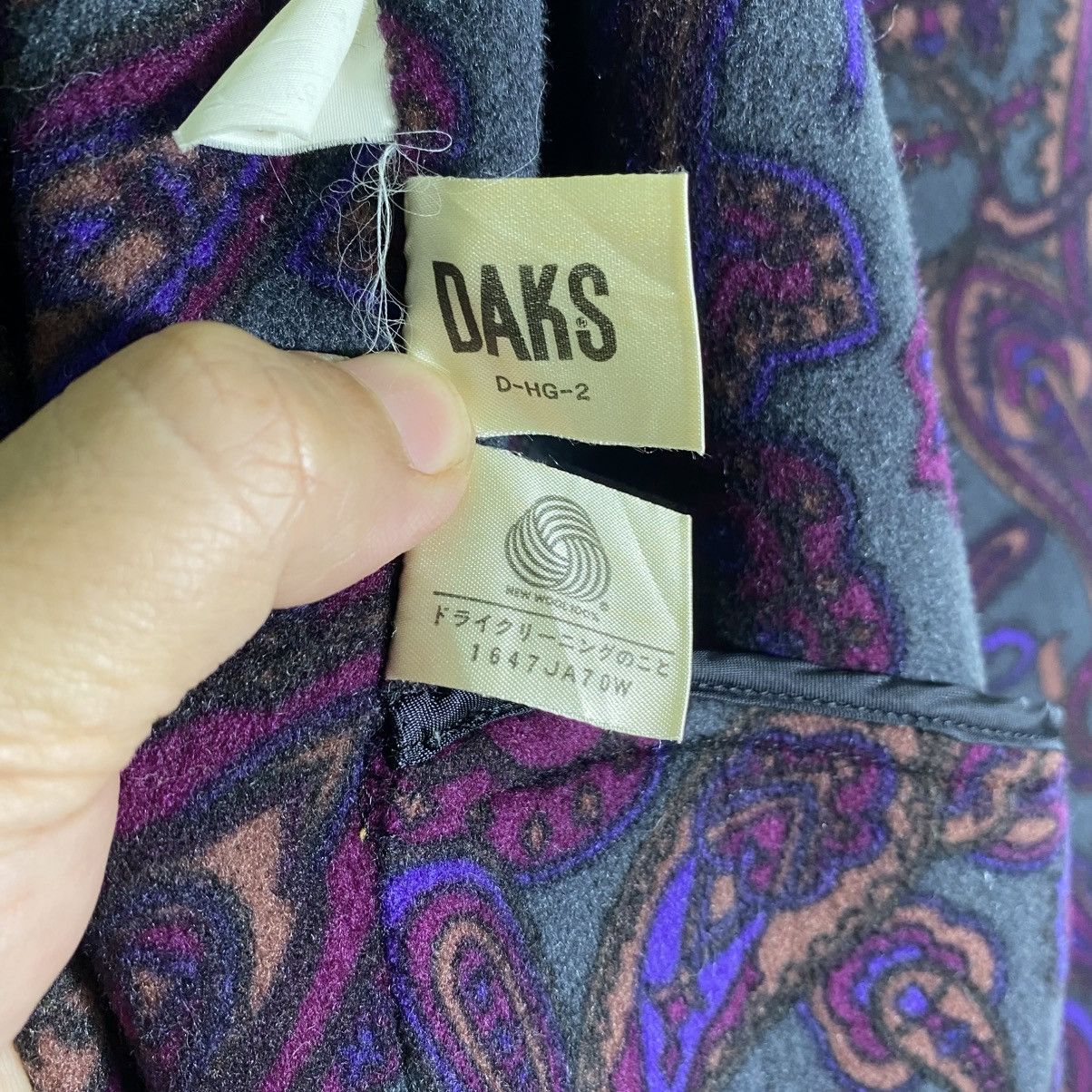 DAKS × Designer × Vintage Vintage Daks London Wool Button Jacket M/L Size Black Colour Size US L / EU 52-54 / 3 - 10 Thumbnail