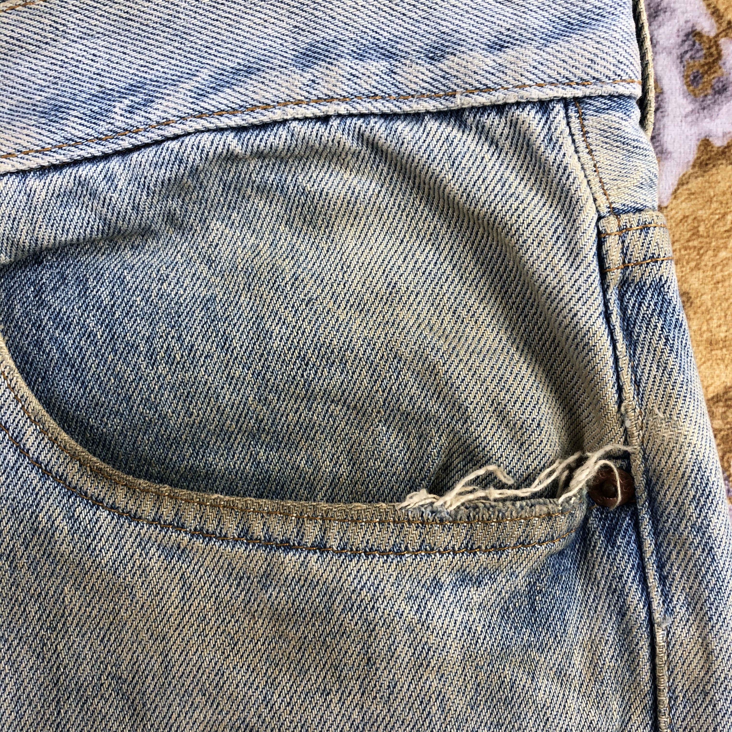 Levi's Vintage 90s Light Wash Levis 501 Jeans-JM2259 Size US 43 - 14 Thumbnail