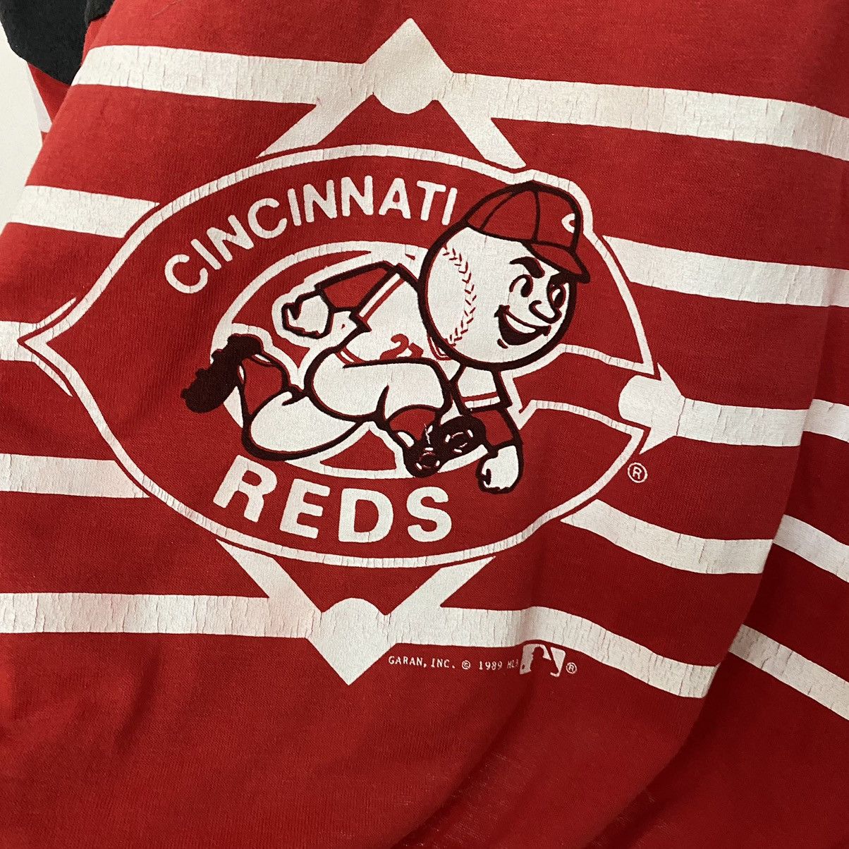 MLB × Vintage Vintage 89 MLB Cincinnati Reds Baseball Overprint Sweatshirt Size US XL / EU 56 / 4 - 9 Thumbnail