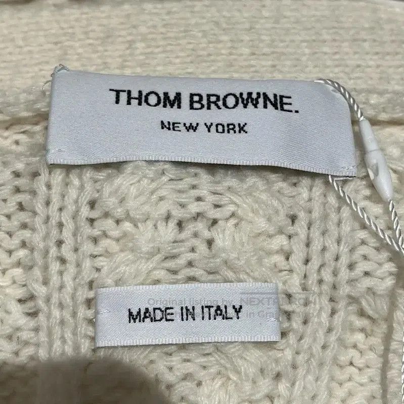 Thom Browne Thom Browne White Wool Cable Knit Cardigan . Size S / US 4 / IT 40 - 3 Thumbnail