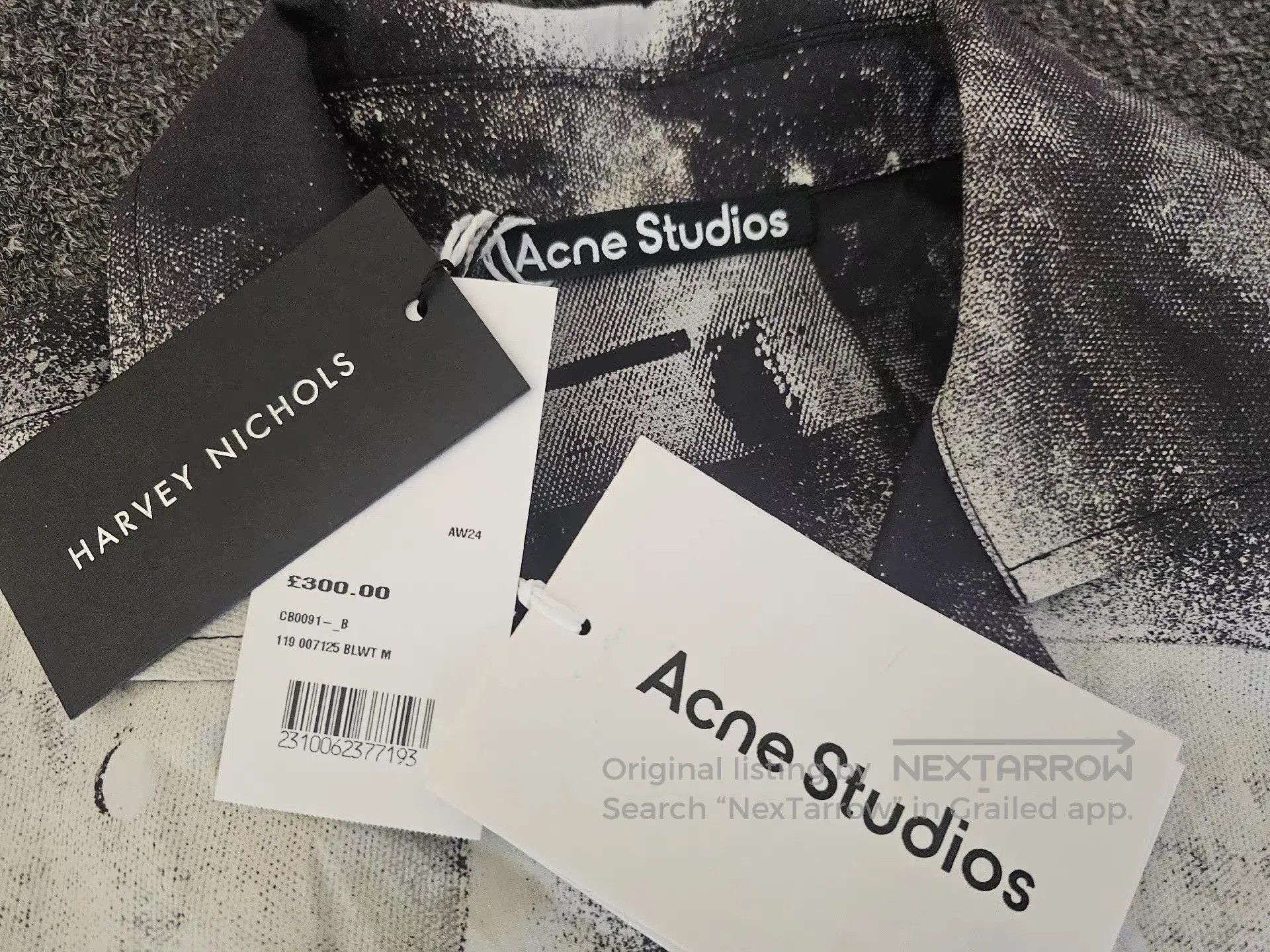 Acne Studios Multi Robot Face Print Short Sleeve Shirt. Size US M / EU 48-50 / 2 - 5 Thumbnail