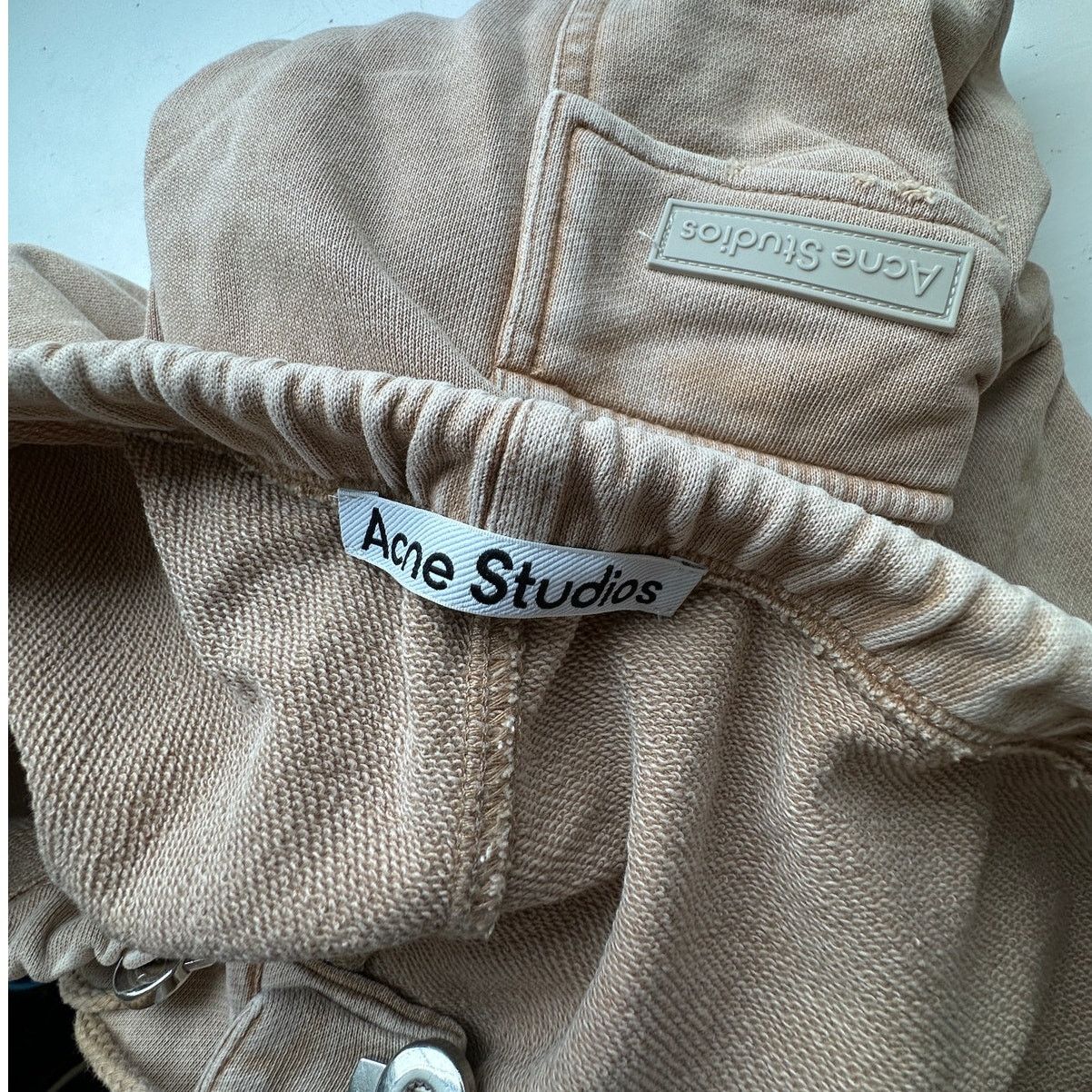 Acne Studios Acne Studios Mens Tan Wide Leg Cargo Sweat Pants M Size US 36 / EU 52 - 12 Thumbnail