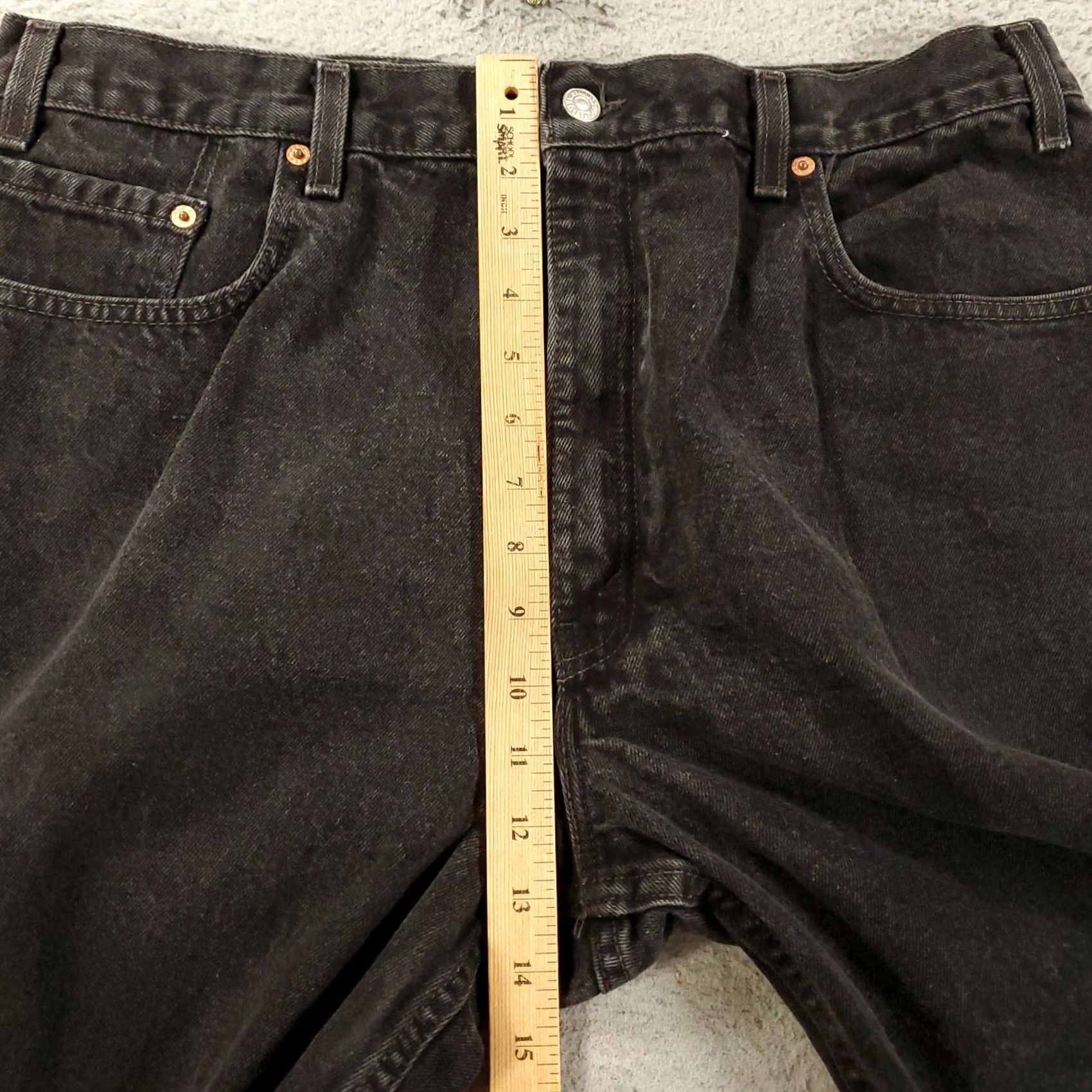 Levi's VINTAGE Levi's Jeans Mens 38x30 Black 560 Tapered Relaxed Fit 5-Pocket USA 90s Size US 38 / EU 54 - 3 Thumbnail