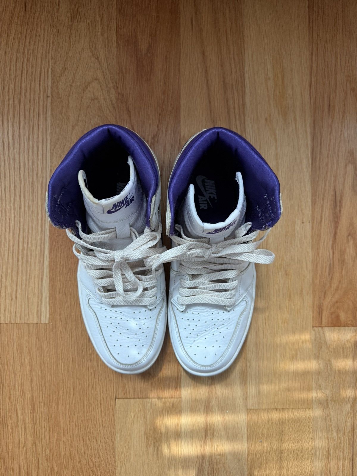 Jordan Brand × Nike Womens AJ 1 og court purple (Men US 8, Wmn US9.5) Size US 8 / EU 41 - 5 Thumbnail