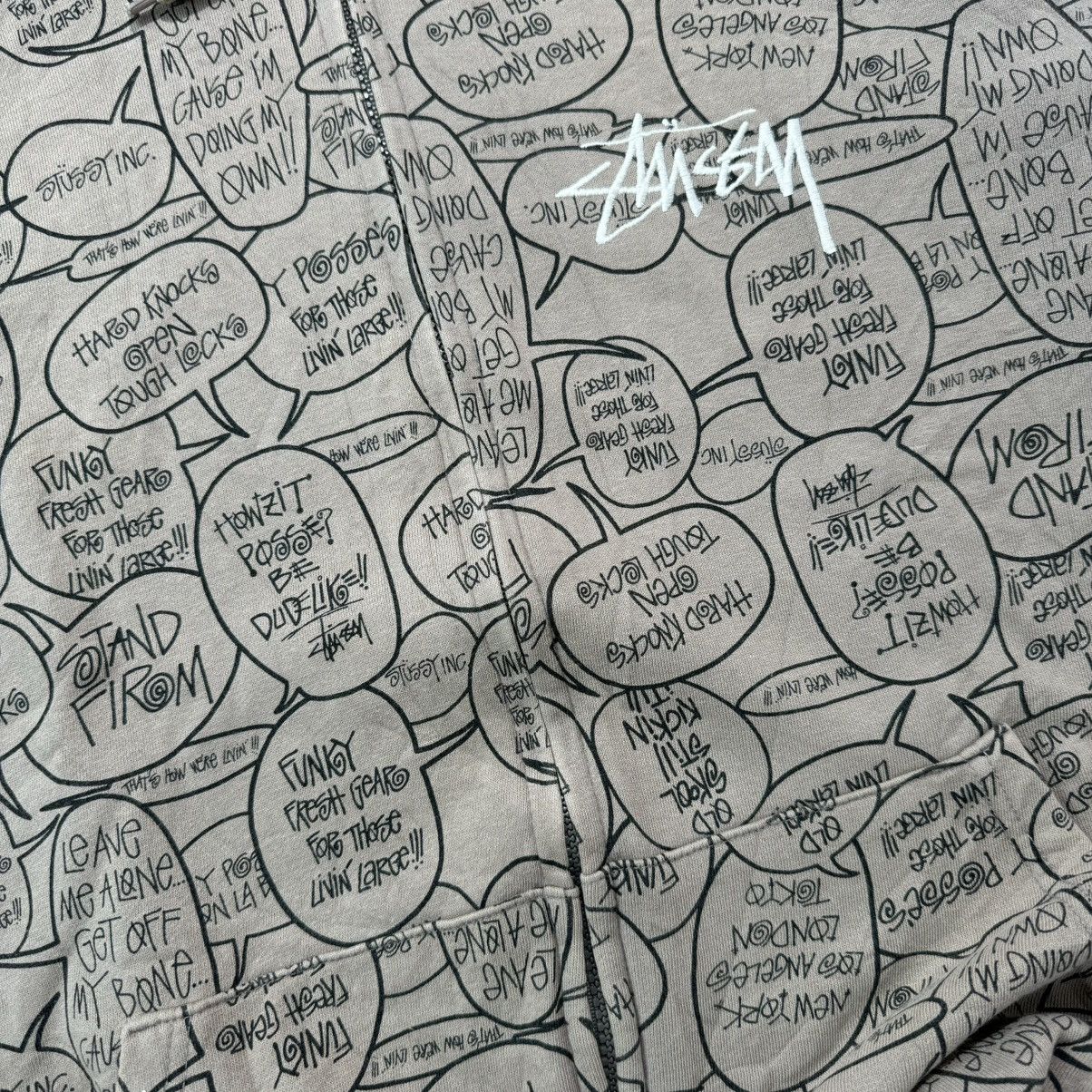 Stussy Stussy fullprint comics zip hoodie Size US XL / EU 56 / 4 - 4 Thumbnail